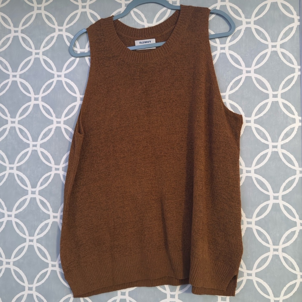 Knit Sleeveless Sweater Vest